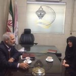 دکتر عسگر جلالیان مدیرکل پارلمانی وزارت دادگستری و حقوقدان عضویت هیات علمی دانشگاه پیام نور در دیدار با شهربانو عابدی نایب رییس اتحادیه صنف آرایشگران زنانه تهران
